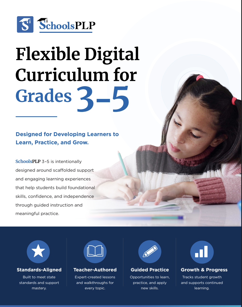 SchoolsPLP Grades 3–5 overview cover