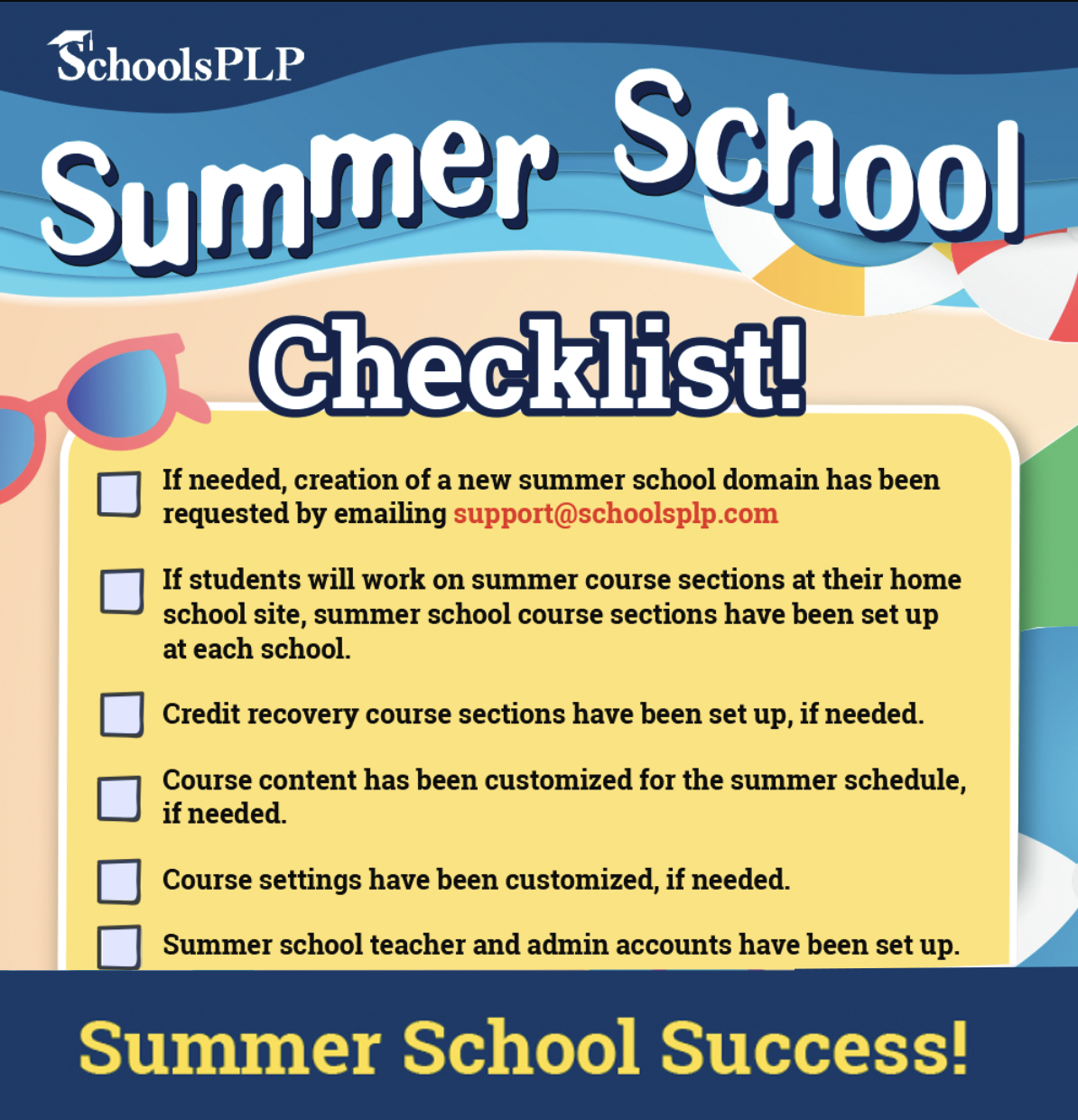 Summer Checklist